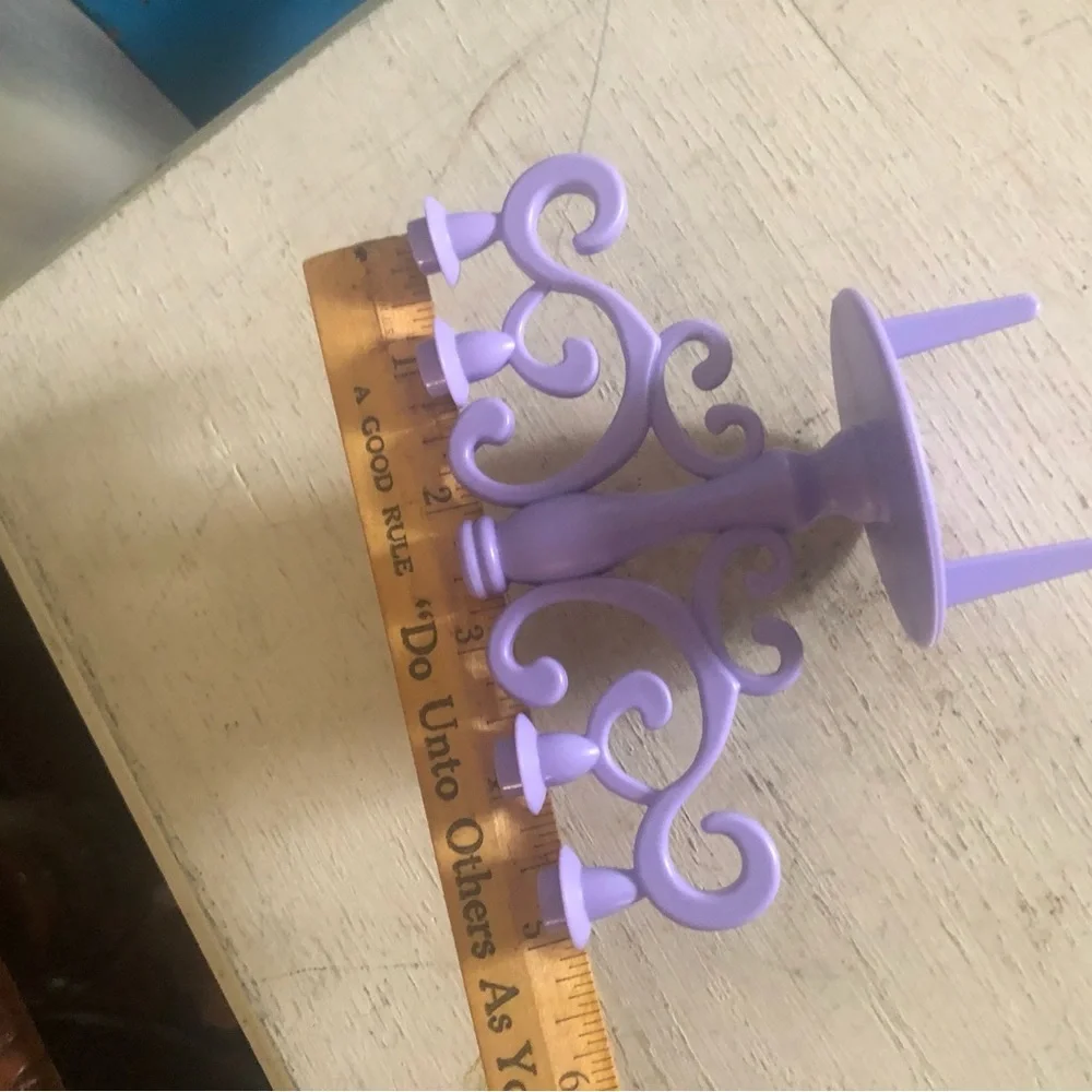 Purple Chandelier Cake Topper